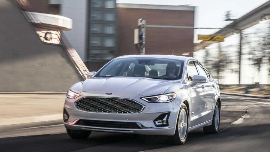 Stunning Ford Fusion On The Road Wallpaper