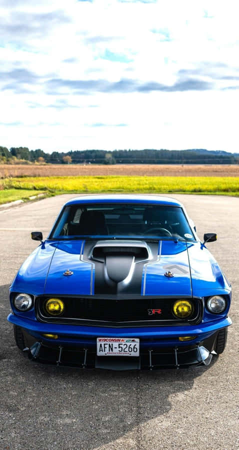 Stunning Ford Mustang Mach 1 In Action Wallpaper