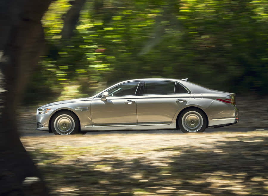 Stunning Genesis G90 In Action Wallpaper