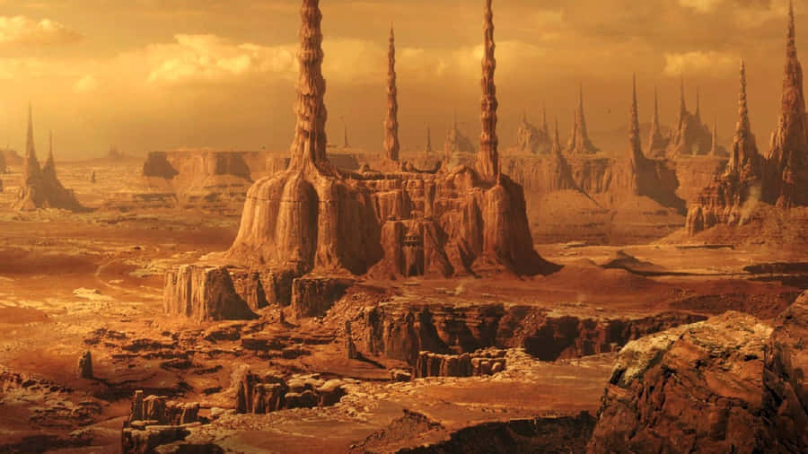 Stunning Geonosis Landscape In High Definition Wallpaper