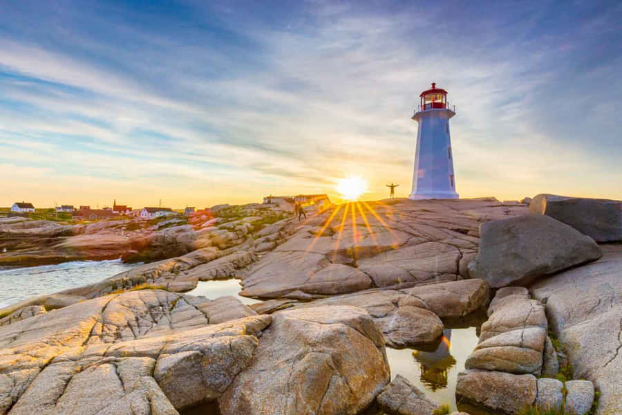 Stunning Halifax Waterfront At Twilight Wallpaper