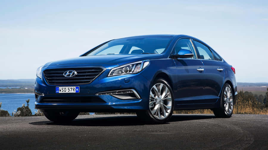 Stunning Hyundai Sonata On The Road Wallpaper
