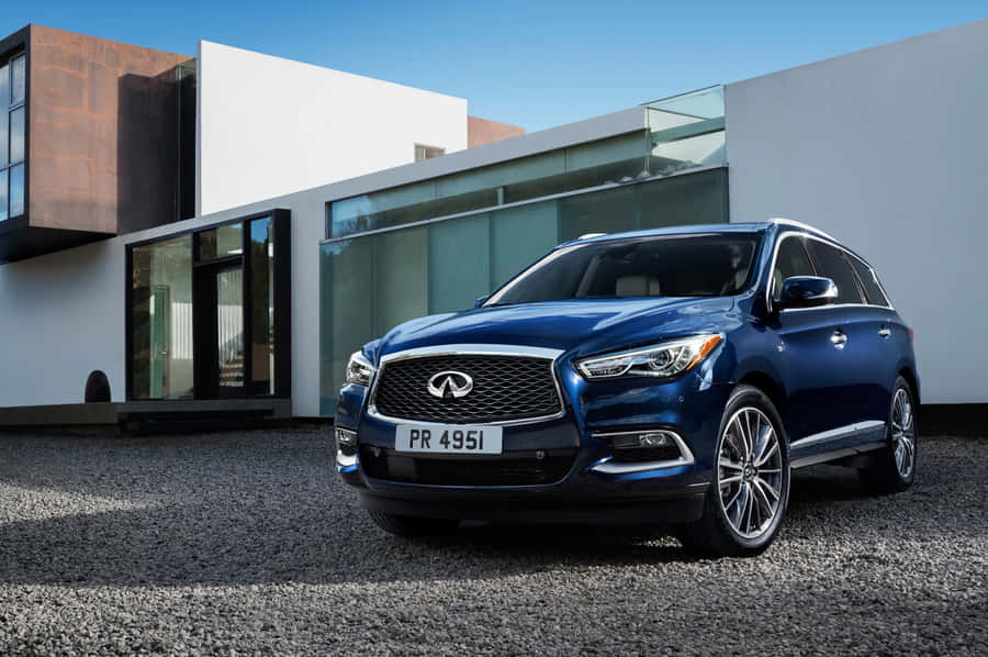Stunning Infiniti Qx60 In Motion On A Beautiful Day Wallpaper
