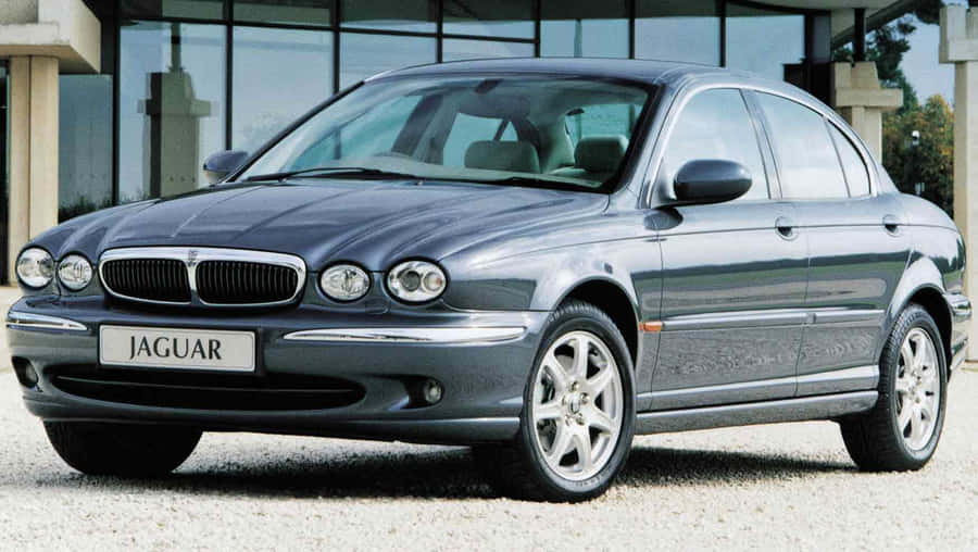 Stunning Jaguar X-type In Motion Wallpaper
