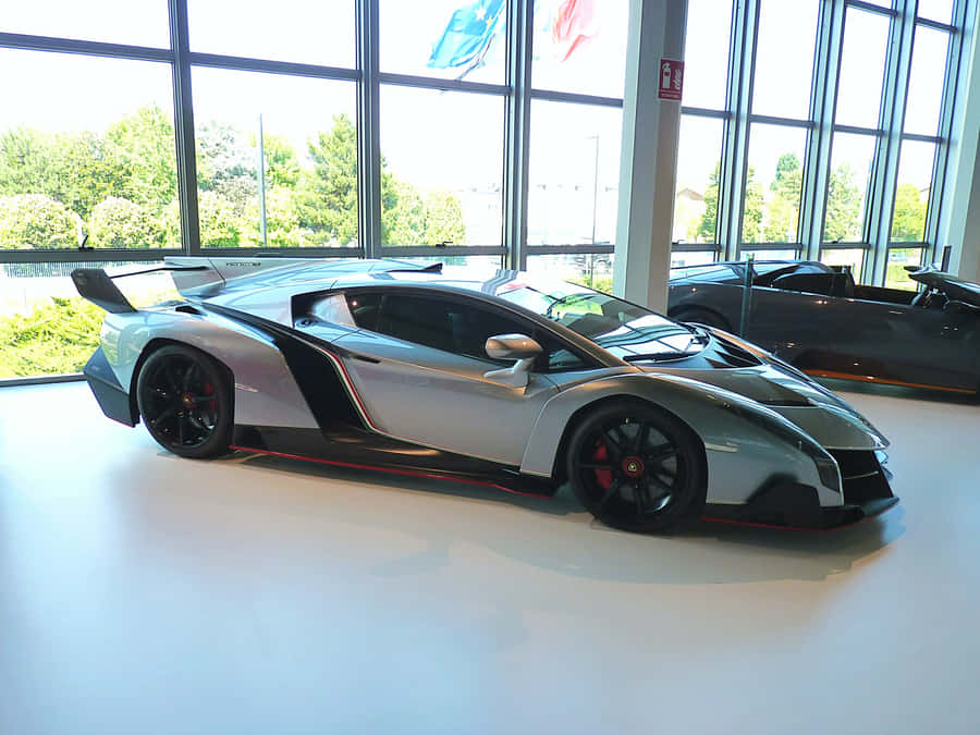 Stunning Lamborghini Sesto Elemento On Display Wallpaper