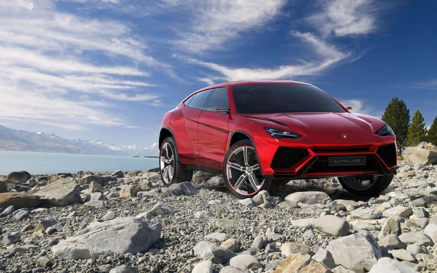 Stunning Lamborghini Urus Super Suv In Action Wallpaper