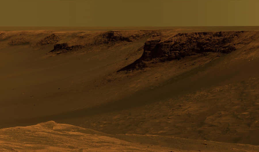 Stunning Mars Landscape Wallpaper