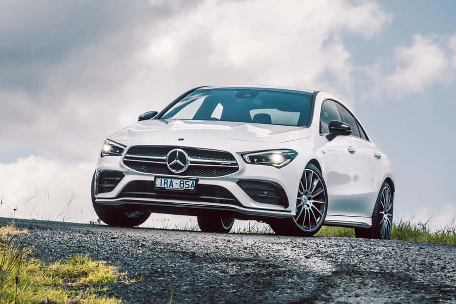 Stunning Mercedes Benz Cla-class In Motion Wallpaper