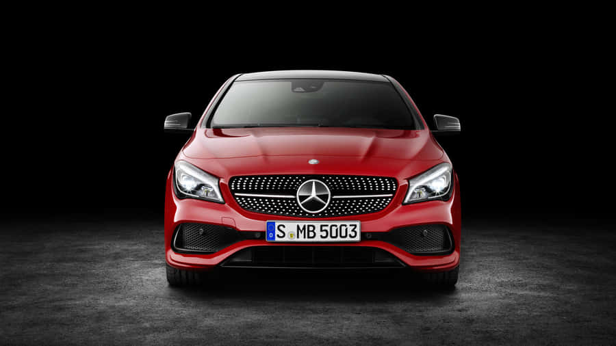Stunning Mercedes Benz Cla-class On Open Road Wallpaper