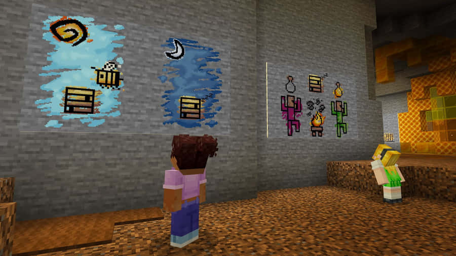 Stunning Minecraft World Map Wallpaper