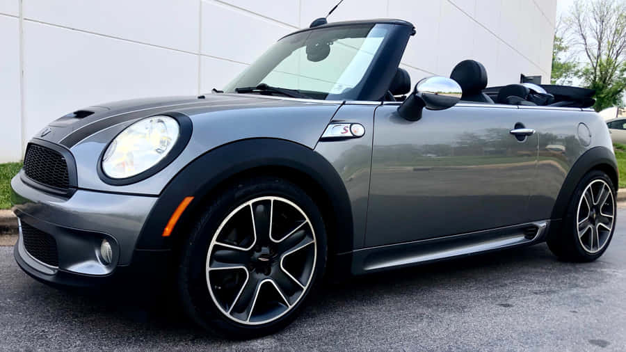 Stunning Mini Cooper S Convertible Enjoying A Sunny Drive Wallpaper