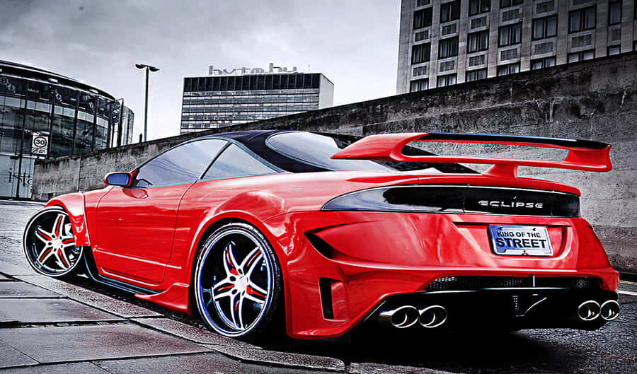 Stunning Mitsubishi Eclipse Amidst Extravagance Wallpaper
