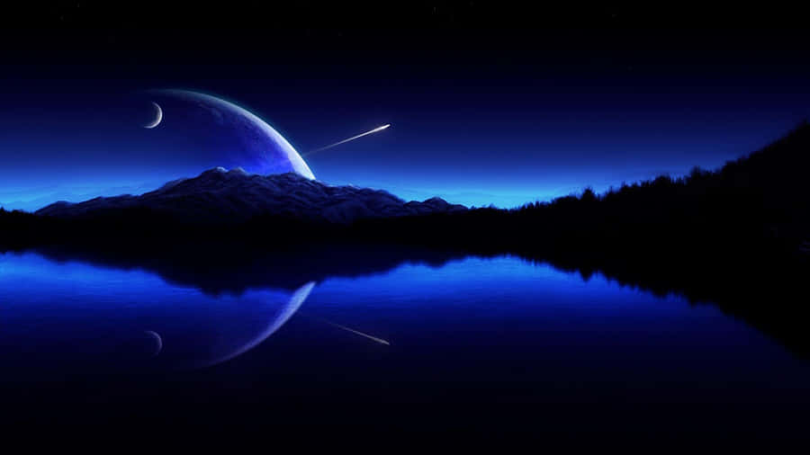Stunning Moon Landscape Wallpaper