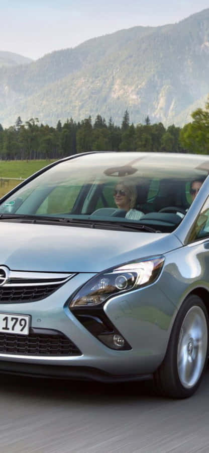 Stunning Opel Zafira On The Road Wallpaper
