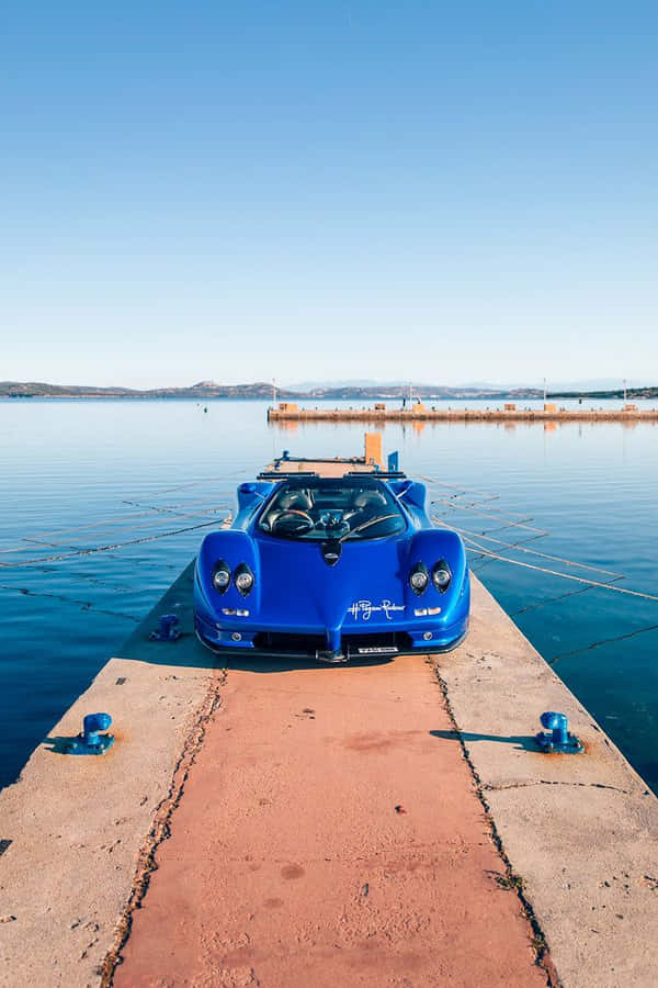 Stunning Pagani Zonda C12 Roadster In Motion Wallpaper