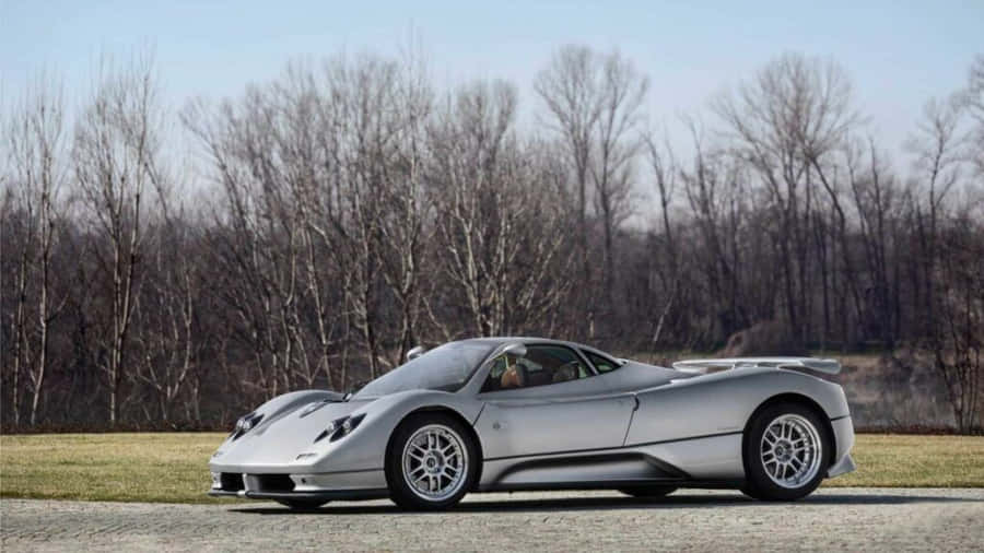 Stunning Pagani Zonda C12 Roadster On The Road Wallpaper