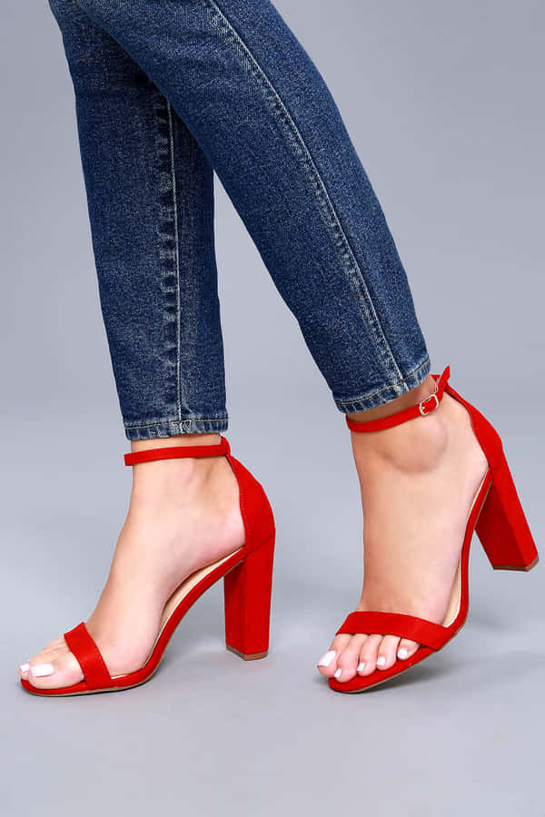 Stunning Red High Heels Wallpaper