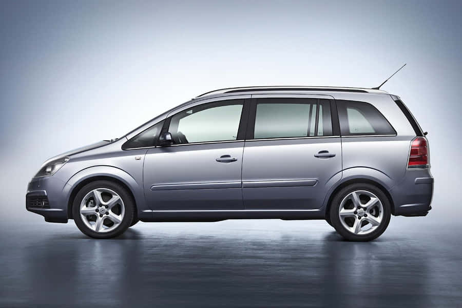 Stunning Red Opel Zafira On The Open Road Wallpaper