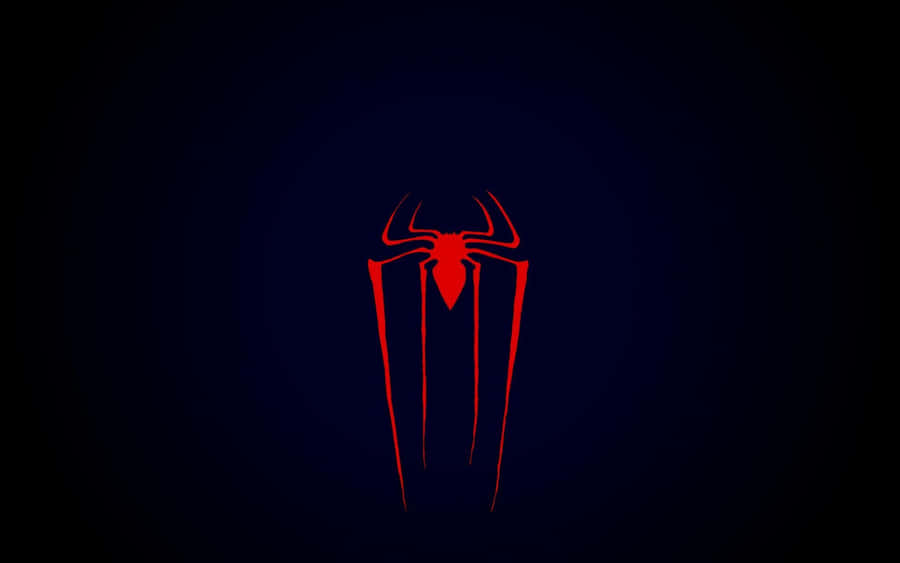 Stunning Red Spider On A Web Wallpaper