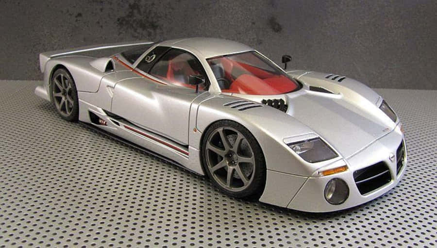 Stunning Red Sports Car Model Wallpaper