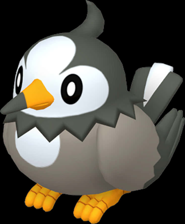 Stunning Shot Of Starly In The Sky Wallpaper