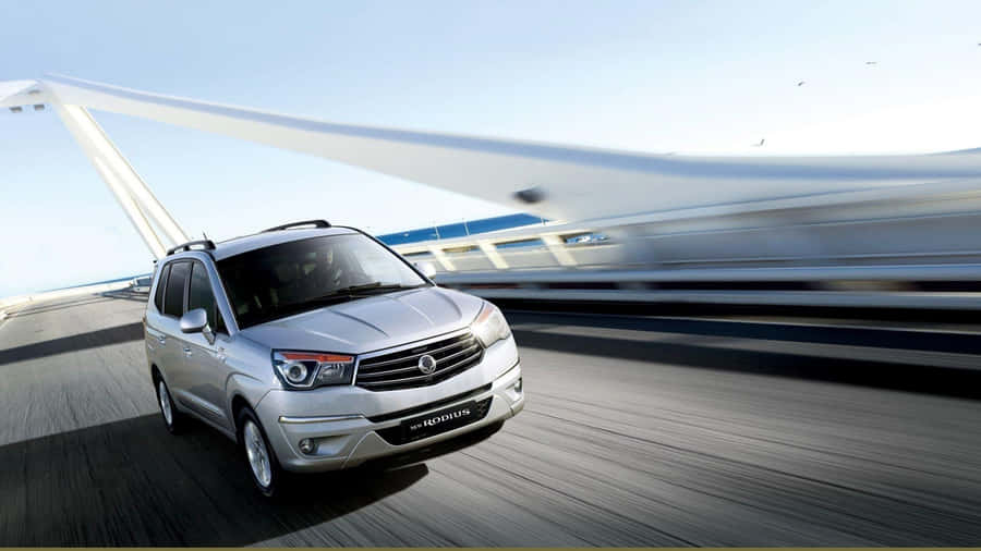 Stunning Ssangyong Suv Conquering The Open Road Wallpaper