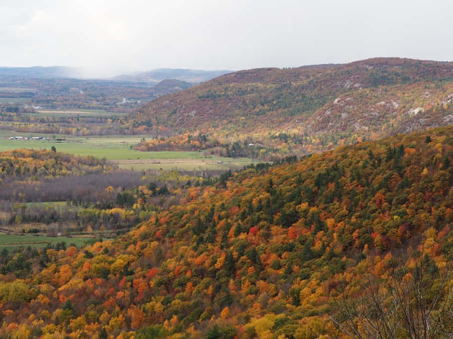 Stunning Sunset View Of Gatineau Cityscape Wallpaper