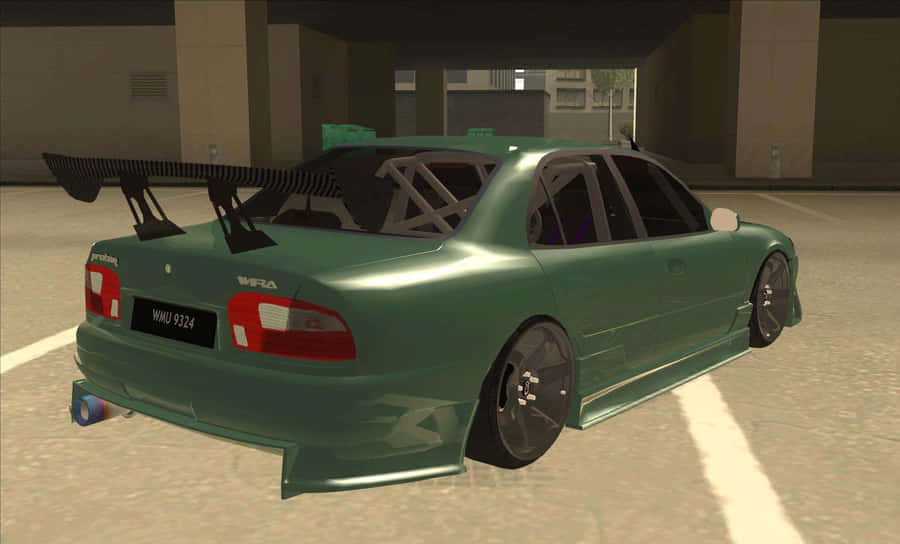 Stunning View Of A Classic Proton Wira Wallpaper