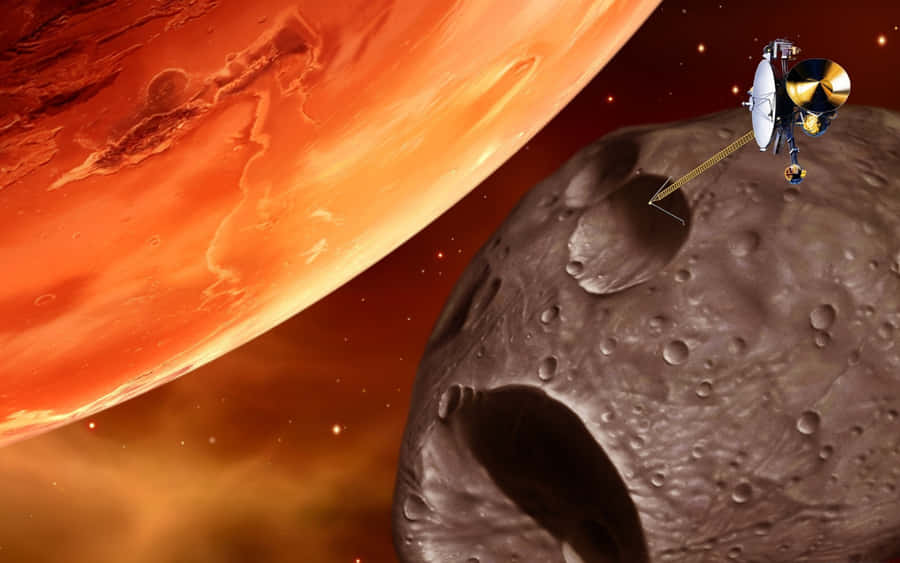 Stunning View Of Space And Earth Wallpaper