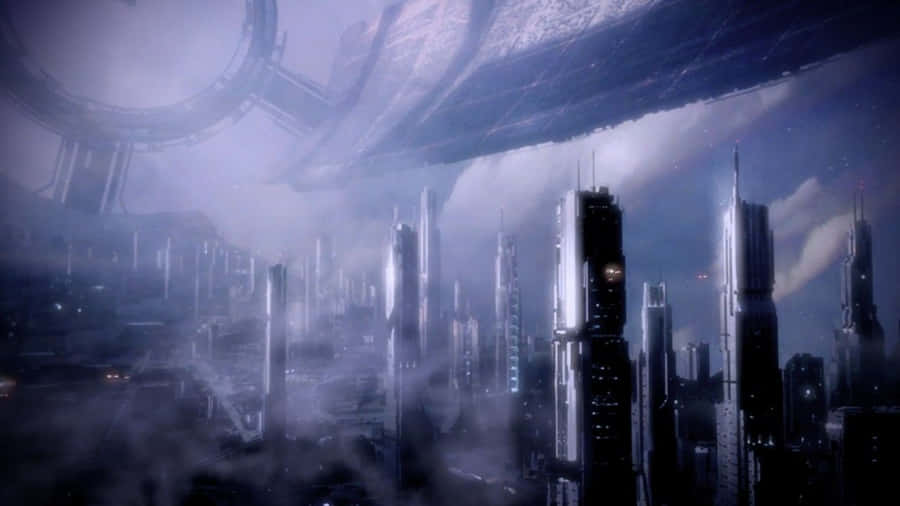 Stunning View Of The Mass Effect Citadel In High Resolution Wallpaper