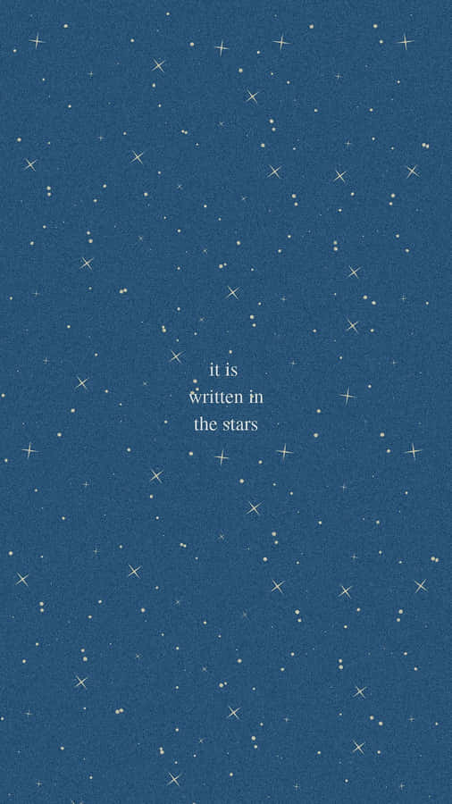 Stunning View Of Twinkling Blue Stars Wallpaper