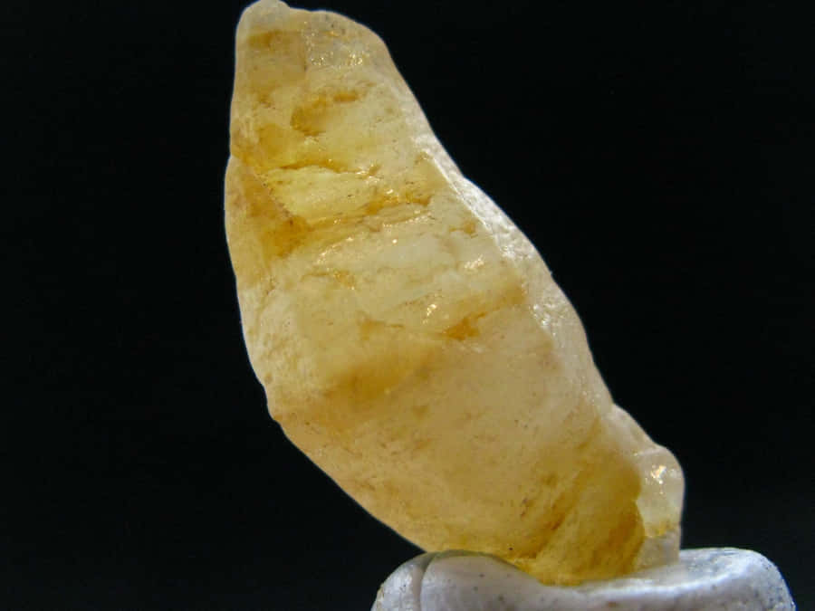 Stunning Yellow Sapphire Radiating Brilliance Wallpaper