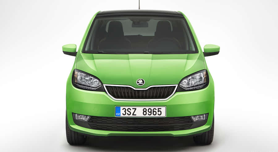 Stylish And Compact Skoda Citigo In Action Wallpaper