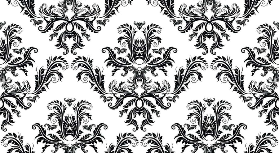 Stylish Black & White Pattern Wallpaper