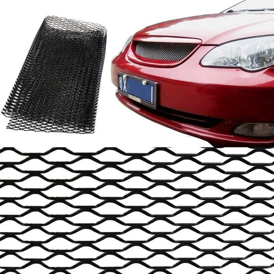 Stylish Car Grill Close-up Wallpaper