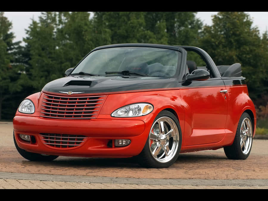 Stylish Chrysler Pt Cruiser On The Road Wallpaper