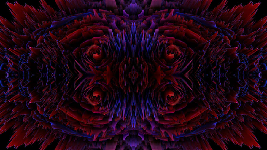 Stylish Living Room Featuring A Qled Tv Wallpaper