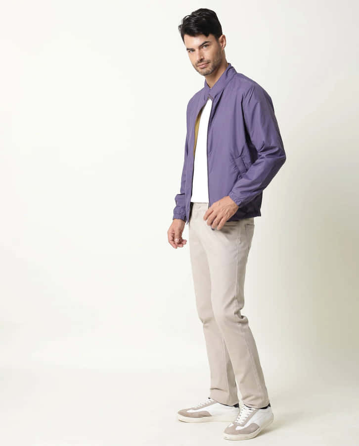 Stylish Manin Purple Jacket Wallpaper