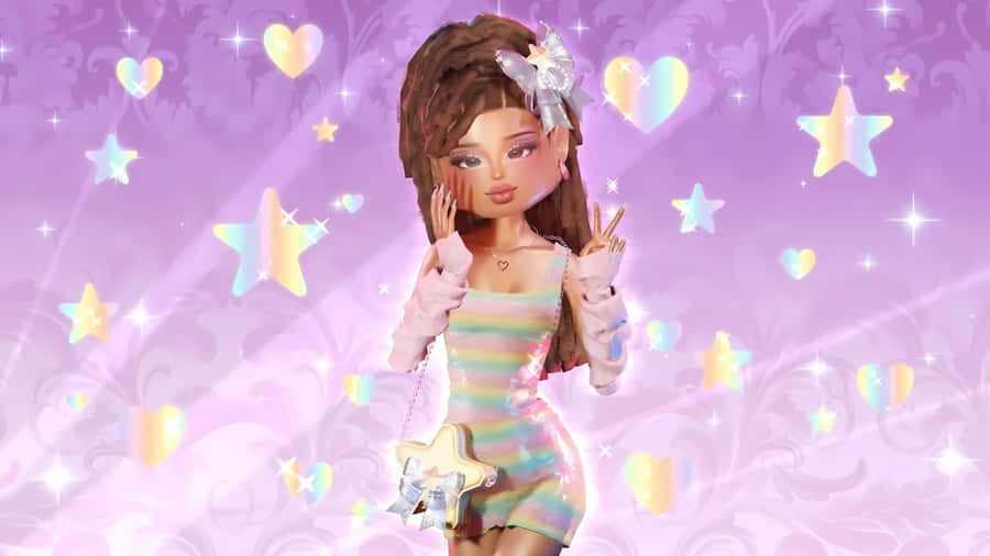 Stylish Pastel Dress Vibes Wallpaper