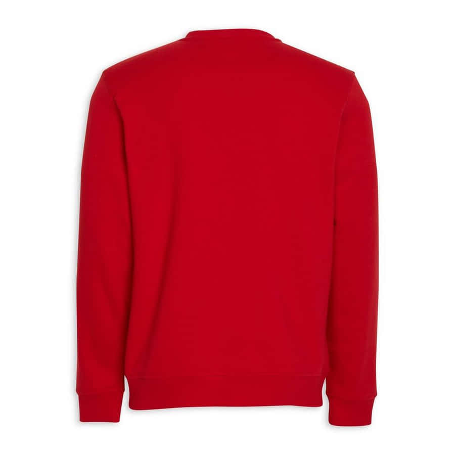 Stylish Red Sweater In A Cozy Setting Wallpaper