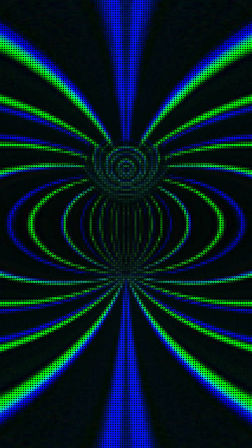 Stylish Symmetrical Pixel Design Wallpaper