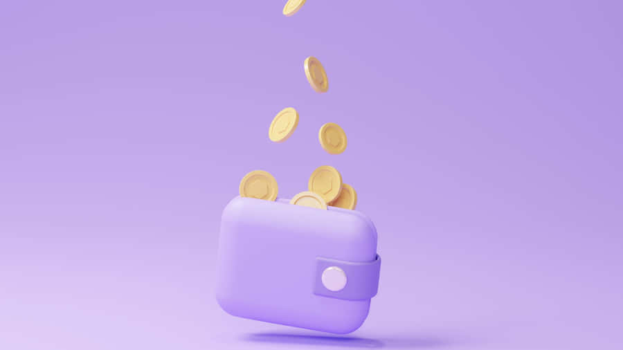 Stylize Your Look With This Purple Wallet Wallpaper