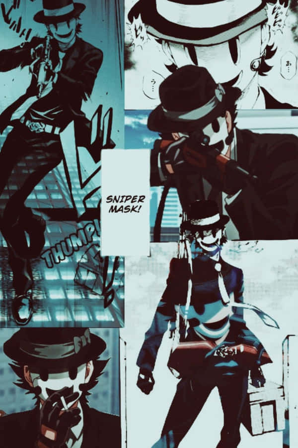 Stylized Sniper Collage Art Wallpaper