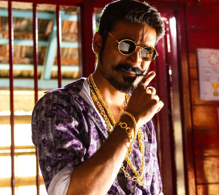 Suave Tamil Cinema Celebrity Dhanush Wallpaper