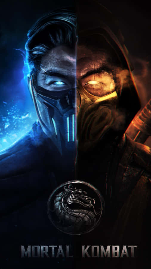 Sub-zero Unleashing His Icy Powers In Mortal Kombat. Wallpaper