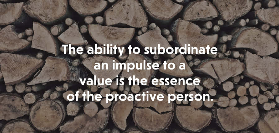 Subordinate Quote Bold Text Wallpaper