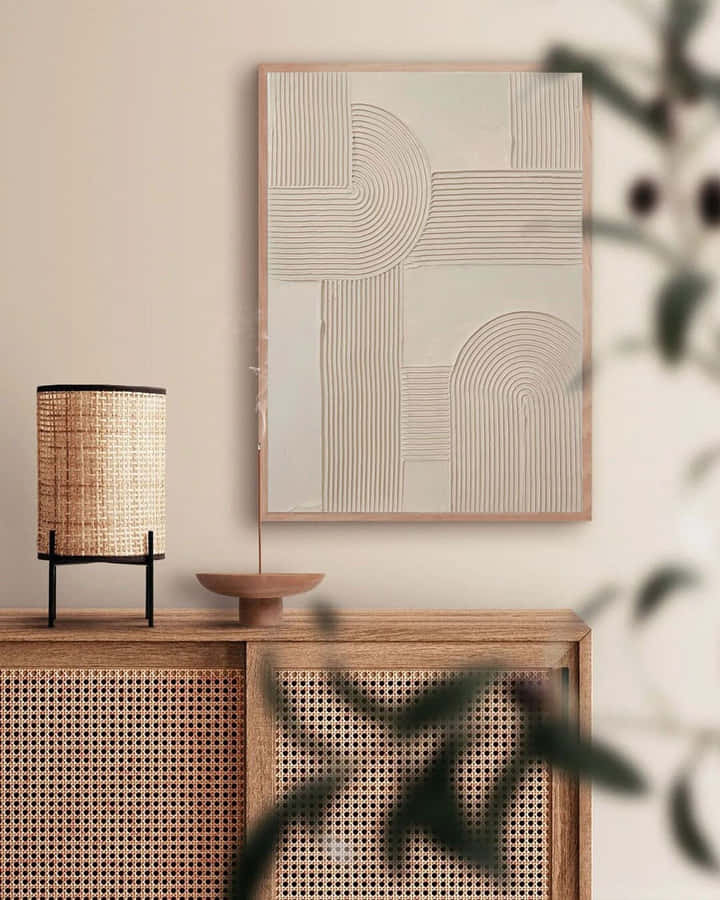 Subtle Minimalist Painting Of Nature Wallpaper