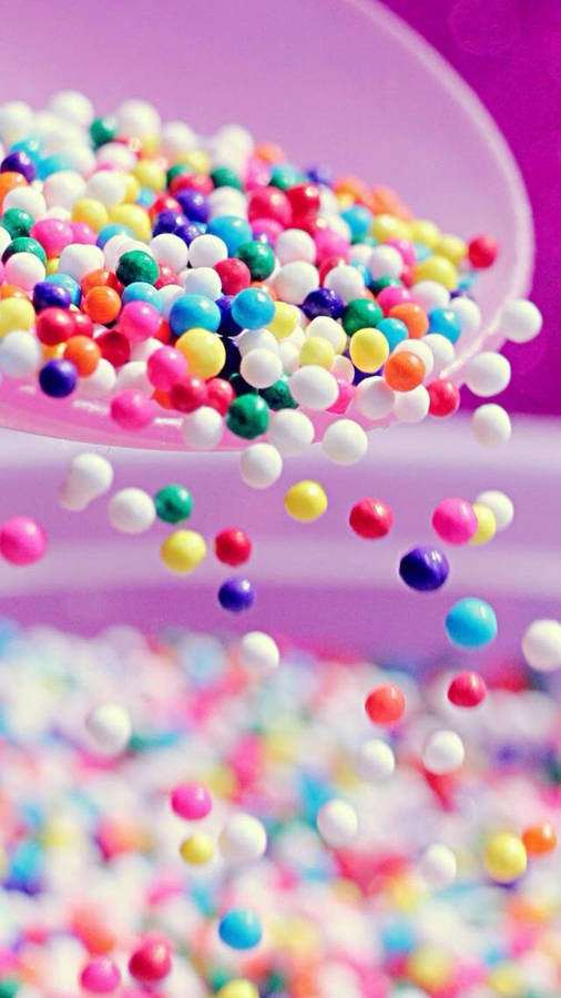 Sugar Candy Balls Wallpaper