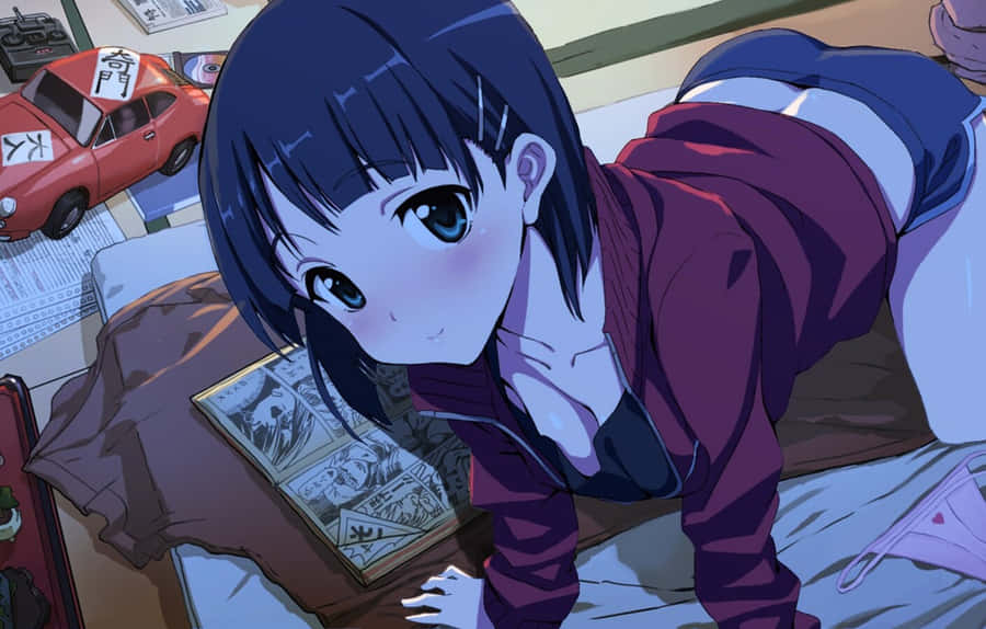 Suguha Kirigaya Striking A Pose In Her Vibrant Outfit Wallpaper