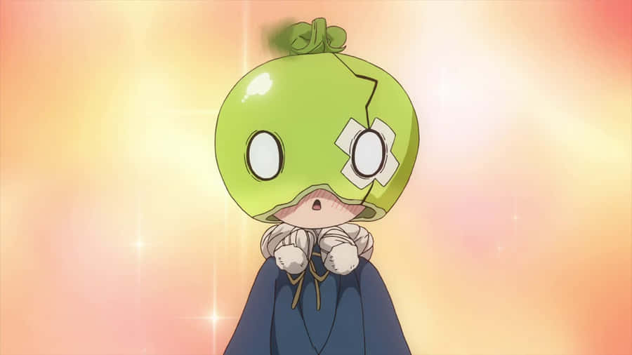 Suika Watermelon Helmet Character Wallpaper